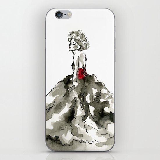 Lady in Red iPhone & iPod Skin