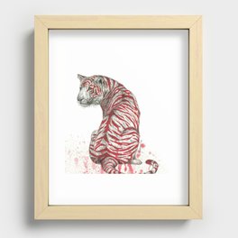 Bleeding Tiger Recessed Framed Print