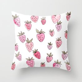 Strawberry Fields Throw Pillow