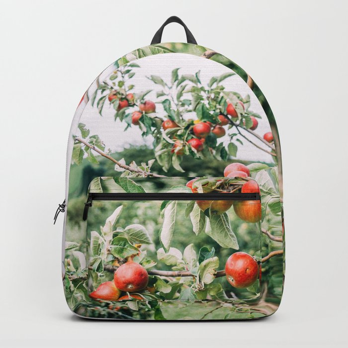 Red Apples In Orchard Tree Backpack