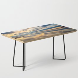 Mirrored Art Sunset Coffee Table
