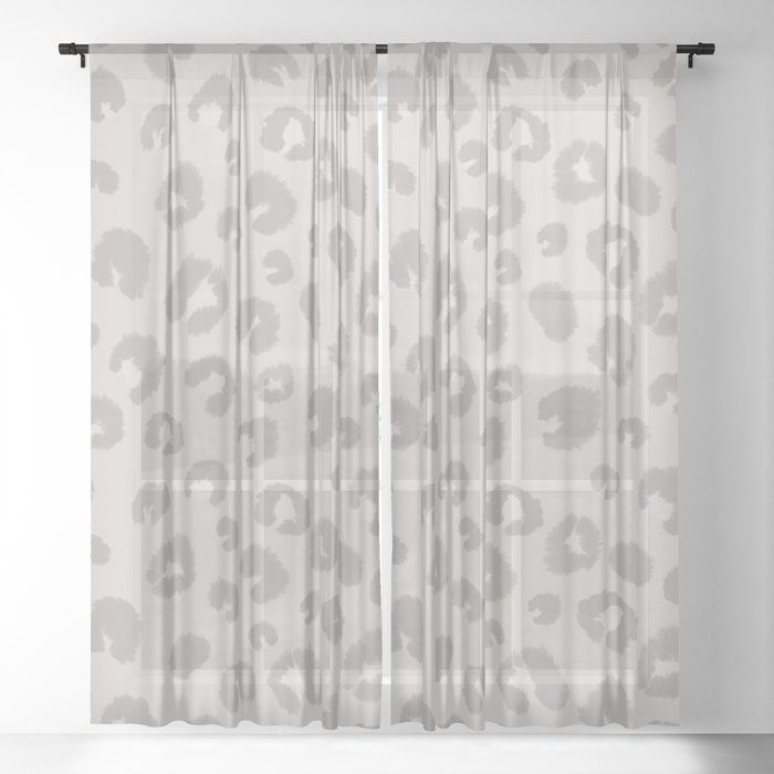 Leopard Spots Wigs Sheer Curtain By Alicesladek Society6