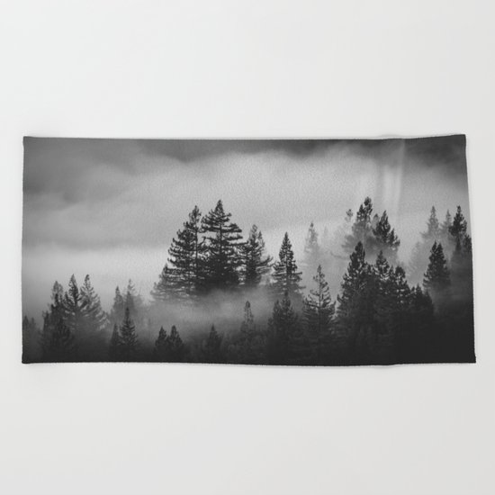 Forest of Fog Beach Towel