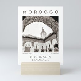 Fez Morocco - Travel Poster - Fine Art Photograph - Mosque - Sepia - Boho Decor - Wall Art - Framed Print - Canvas - Arabic Art Mini Art Print