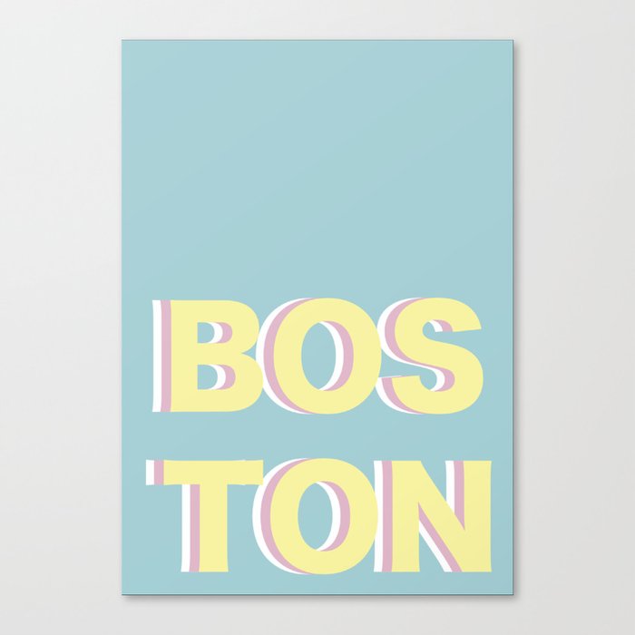 Boston Graphic  Canvas Print