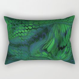 green iguana Rectangular Pillow