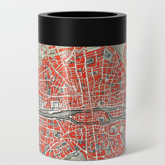 Paris Vintage City Map - Oui Oui Can Cooler