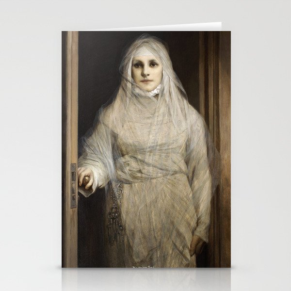 The White Woman - Gabriel von Max  Stationery Cards