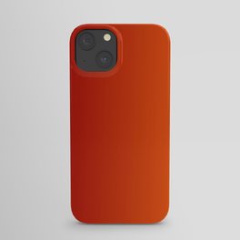 Ombre in Red Orange iPhone Case
