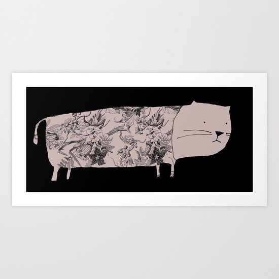 Flower pet Art Print