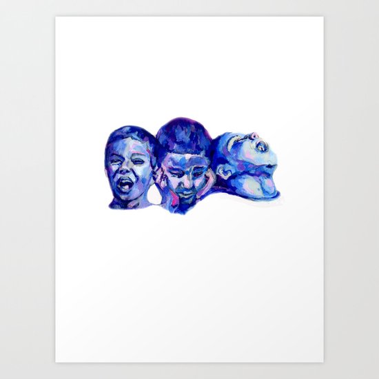 See no Hear no Speak no Art Print