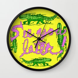 "See you later" Wall Clock