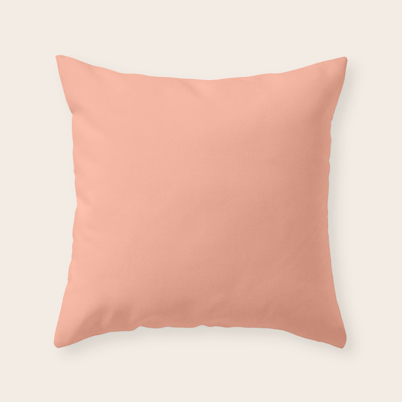 peach colored decorative pillows