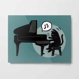 Pianist Metal Print