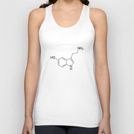 Serotonin Molecule Unisex Tank Top