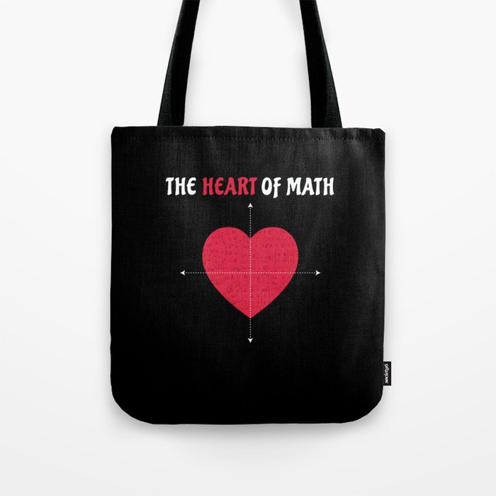 The Heart Of Math Valentine's Day Math Tote Bag