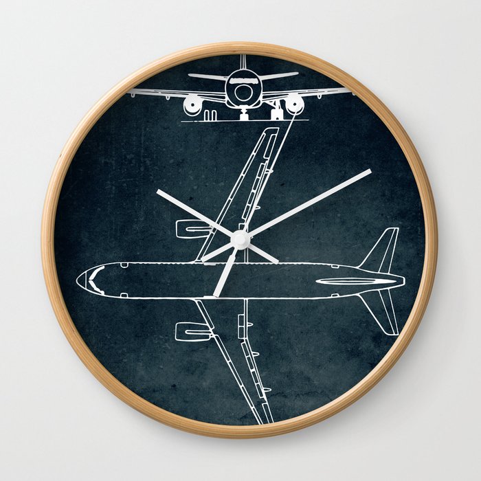 Airbus A320 - First flight 1987 Wall Clock