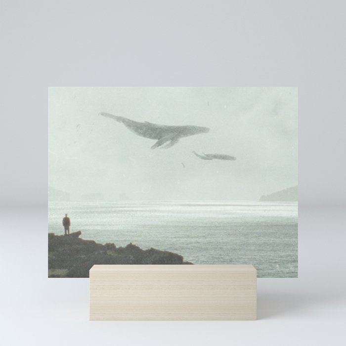 Flying Whales Mini Art Print