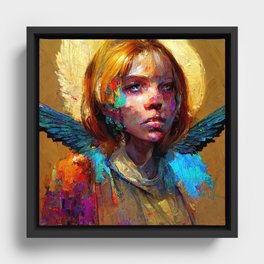 Guardian Angel Framed Canvas