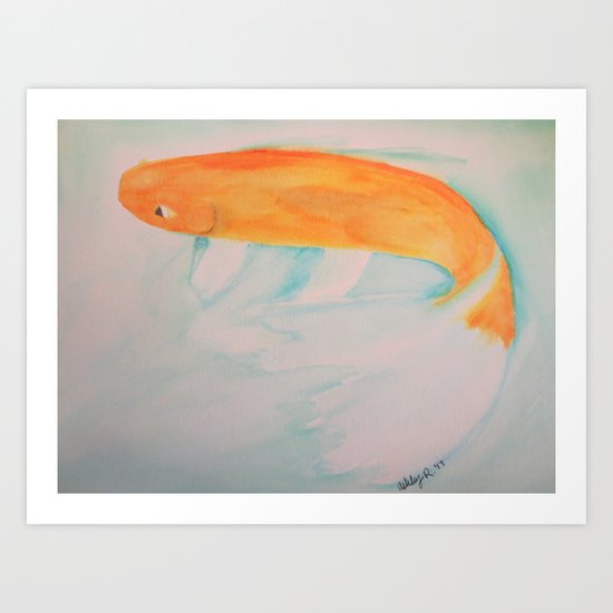 Watercolor Koi Art Print