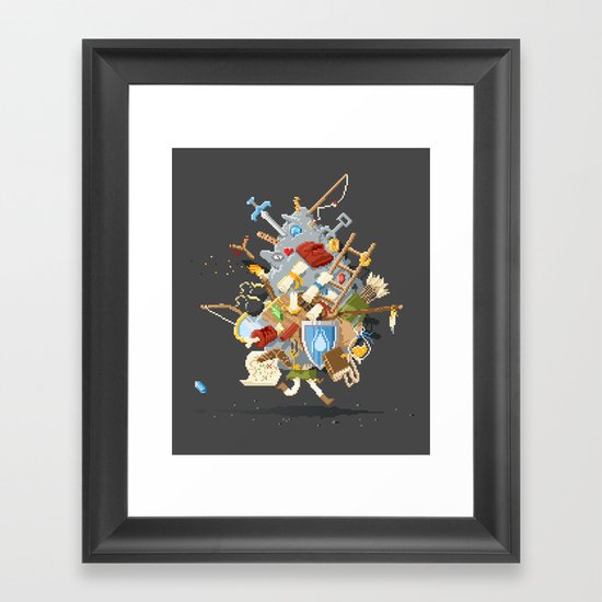 It's Dangerous to go alone, Take This. Framed Art Print