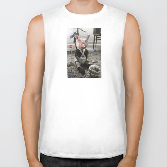 PigBaby Collage Biker Tank