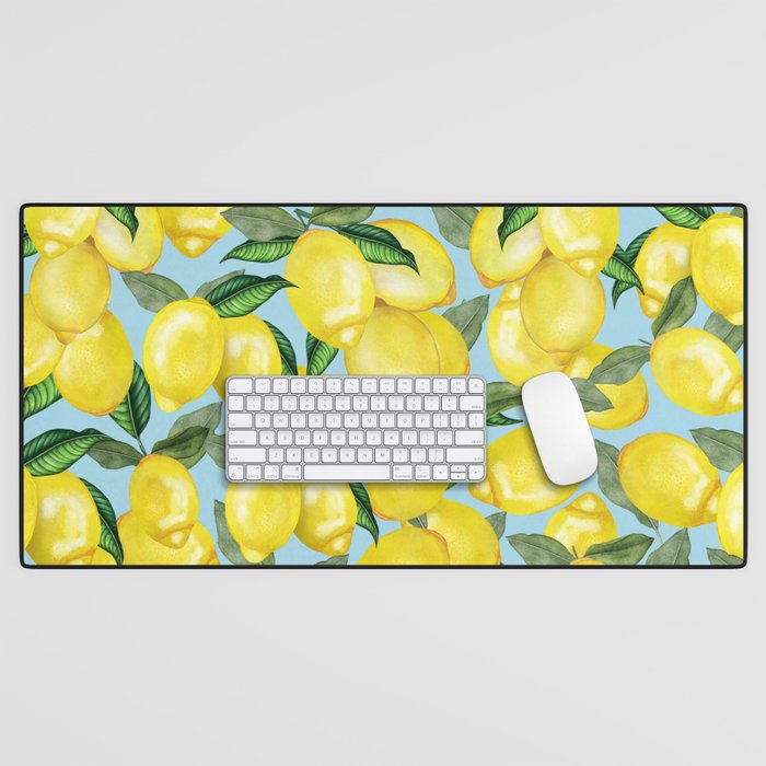 Lemon Pattern | Illustration Desk Mat