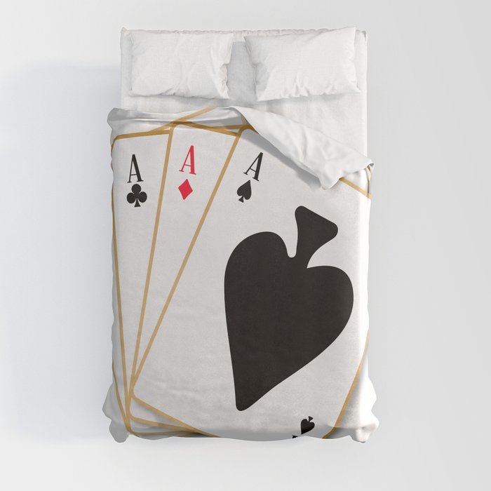 Four Aces Duvet Cover