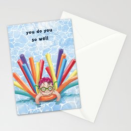 SUMMER SWIMMING Stationery Card