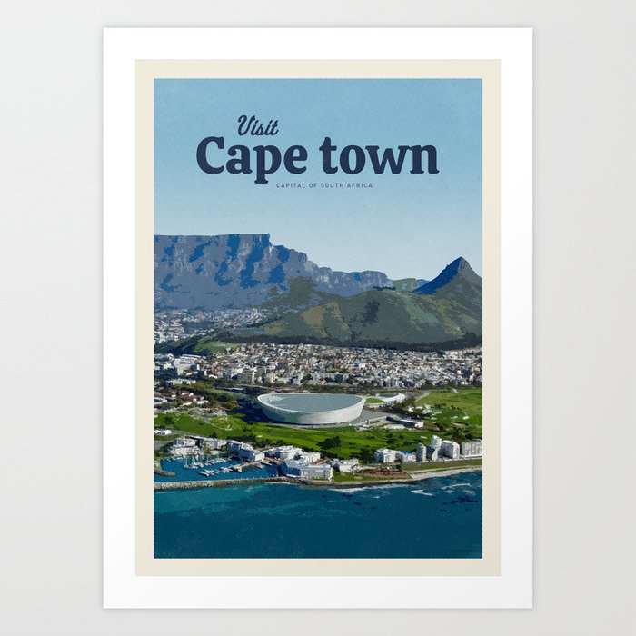 Visit Cape town Art Print