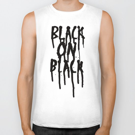 Black on black Biker Tank