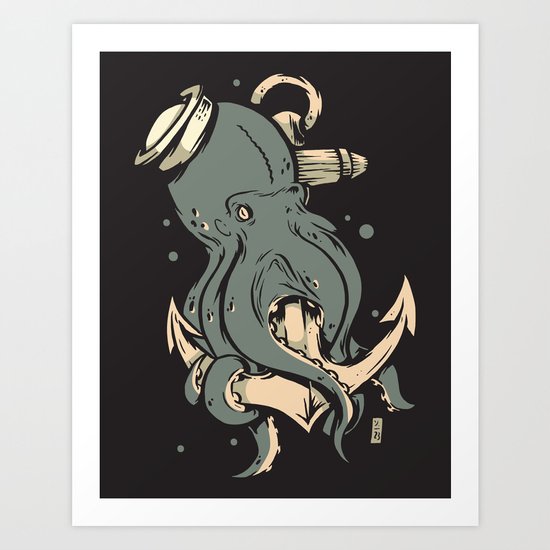 Dark Seas Art Print