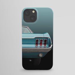 US American classic car mustang 1967 coupe iPhone Case