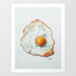 Sunday Morning's Fried Egg Art Print