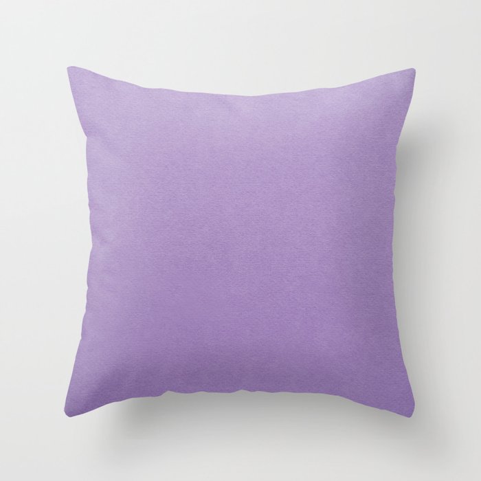Light Purple Throw Pillow by 