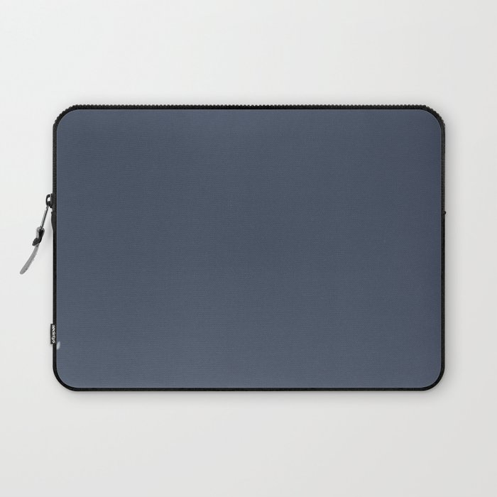 Dark Slate Blue Gray Laptop Sleeve