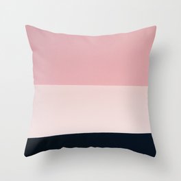 Pink & Naval & Rose Abstract Background Throw Pillow