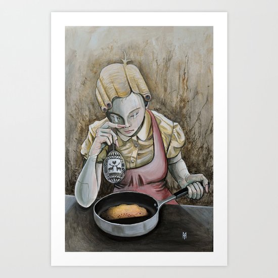 I keep making the same omelette Art Print