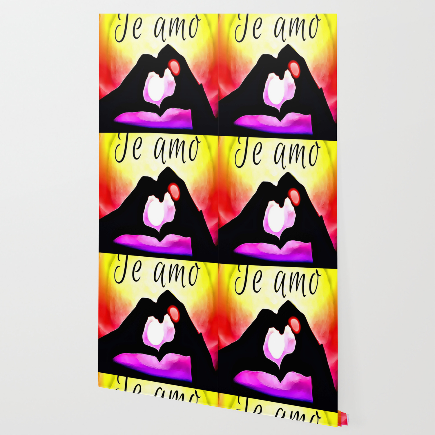Te Amo In Pop Art Wallpaper By Yamymorrellartanddesign Society6