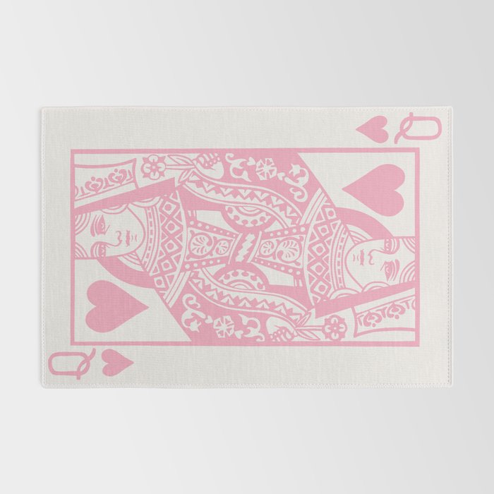 Pastel Pink Queen Of Hearts Stationery Cards by Elenas Designs