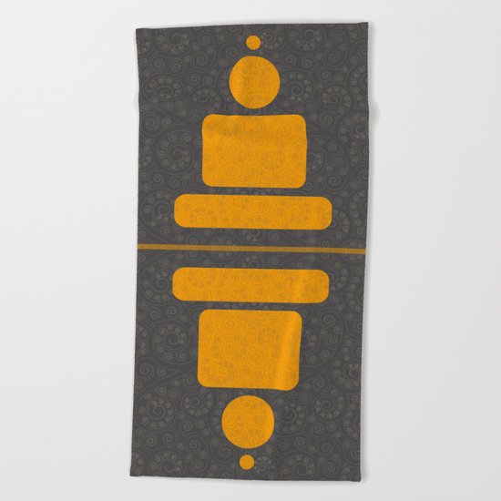 Geometric meditation - Buddha Beach Towel