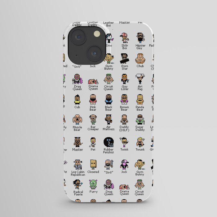 Butch McLogic's 8-Bit Guide to Gay Labels iPhone Case