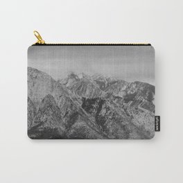 Snow in the Mountains, B&W Carry-All Pouch