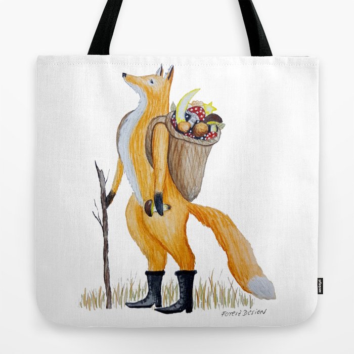 Mister Fox Tote Bag by Forest Design Society6