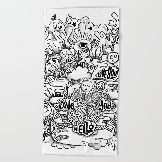 Monster gang Beach Towel