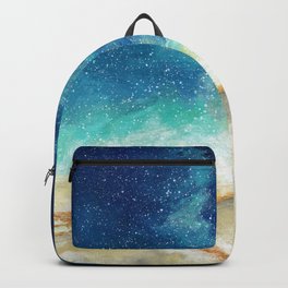 Beryl Backpack | Nature, Abstract, Sky, Stars, Painting, Clouds, Night, Acrylic, Landscape, Milkyway 