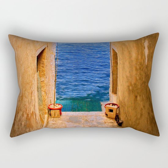 Stairs to the Sea Rectangular Pillow