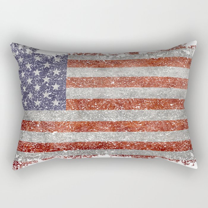 US flag in MegaTex Rectangular Pillow