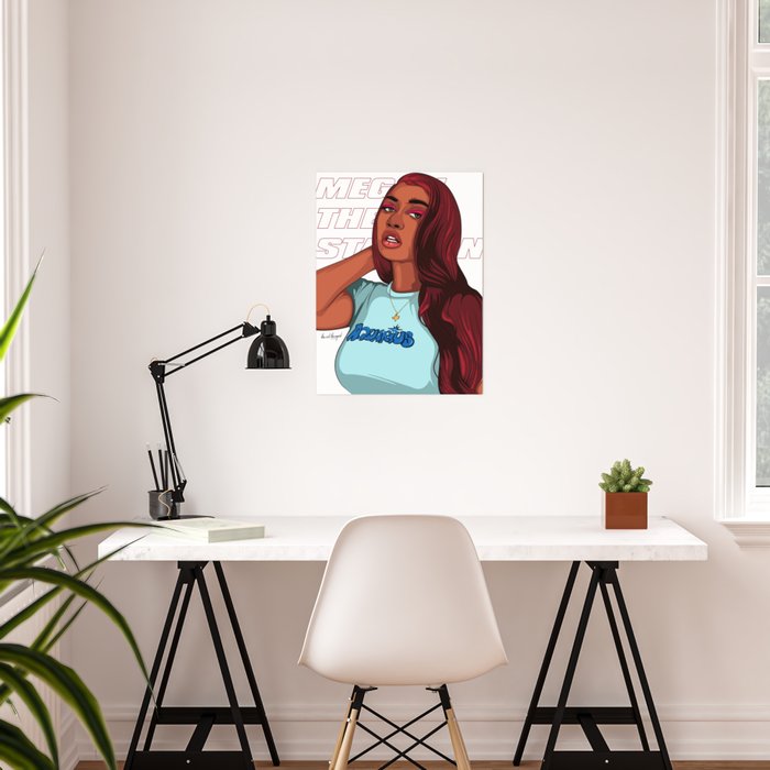 megan thee stallion Poster by tha_art_therapist | Society6