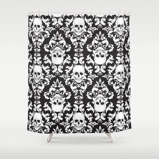 Curtains Ideas black and white patterned curtains : Black-white, Graphic-design, Pattern and Vector Shower Curtains ...